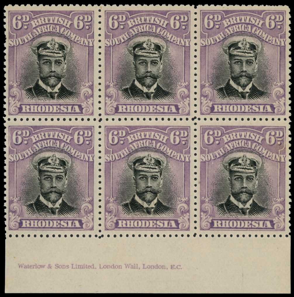 1913-7 6d Head Die II, perf 14. Unmounted...