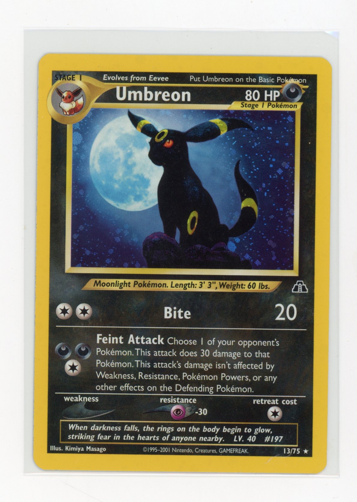 Umbreon #13 Holo Neo Discovery - LP+
