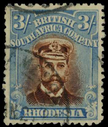 1918-21 3/- Head Die IIIB, perf 14, toned...