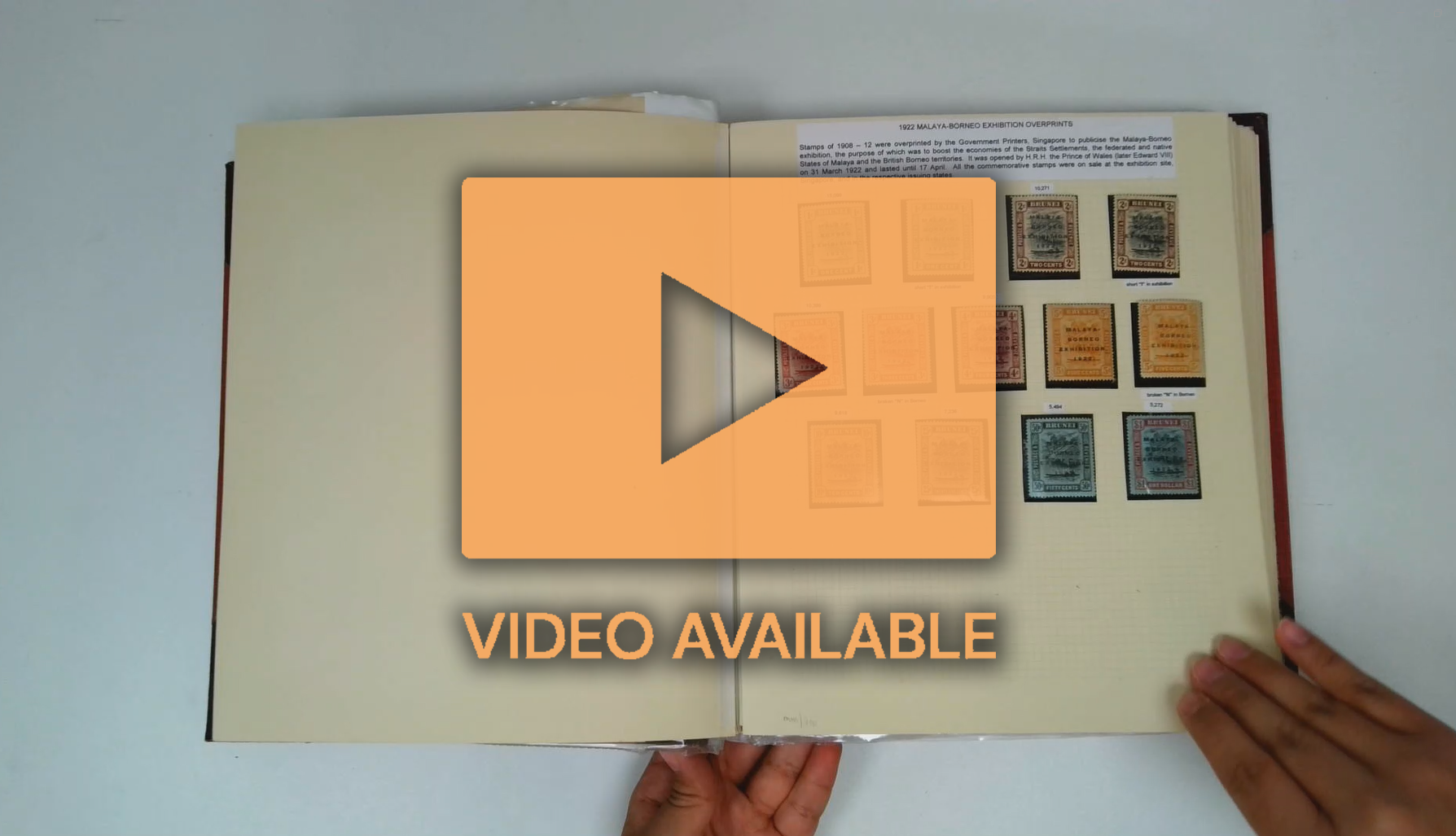 Brunei collection in album