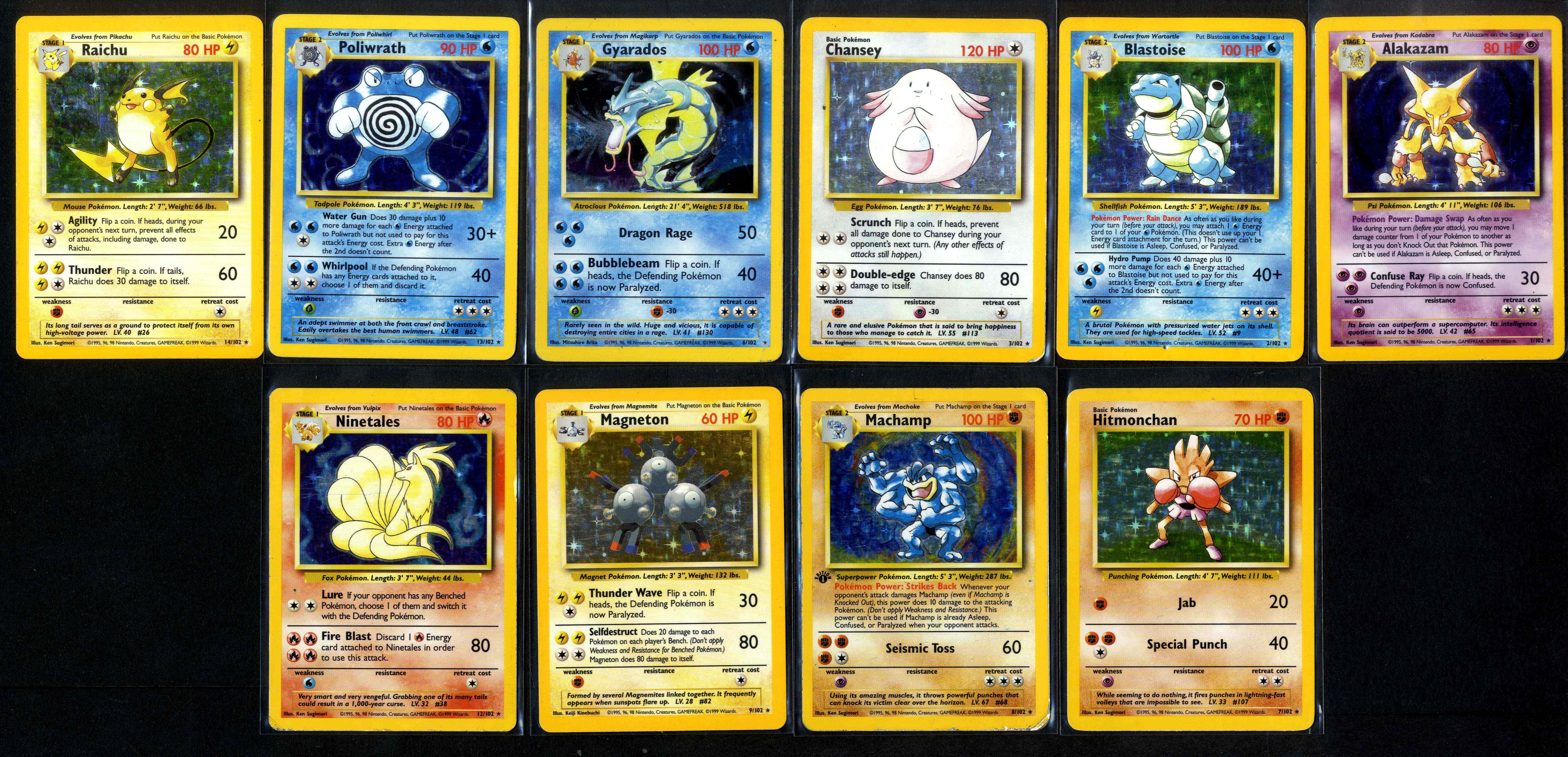 38 Holo Assorted Bundle - Base Set - Gym Heroes - 38 cards