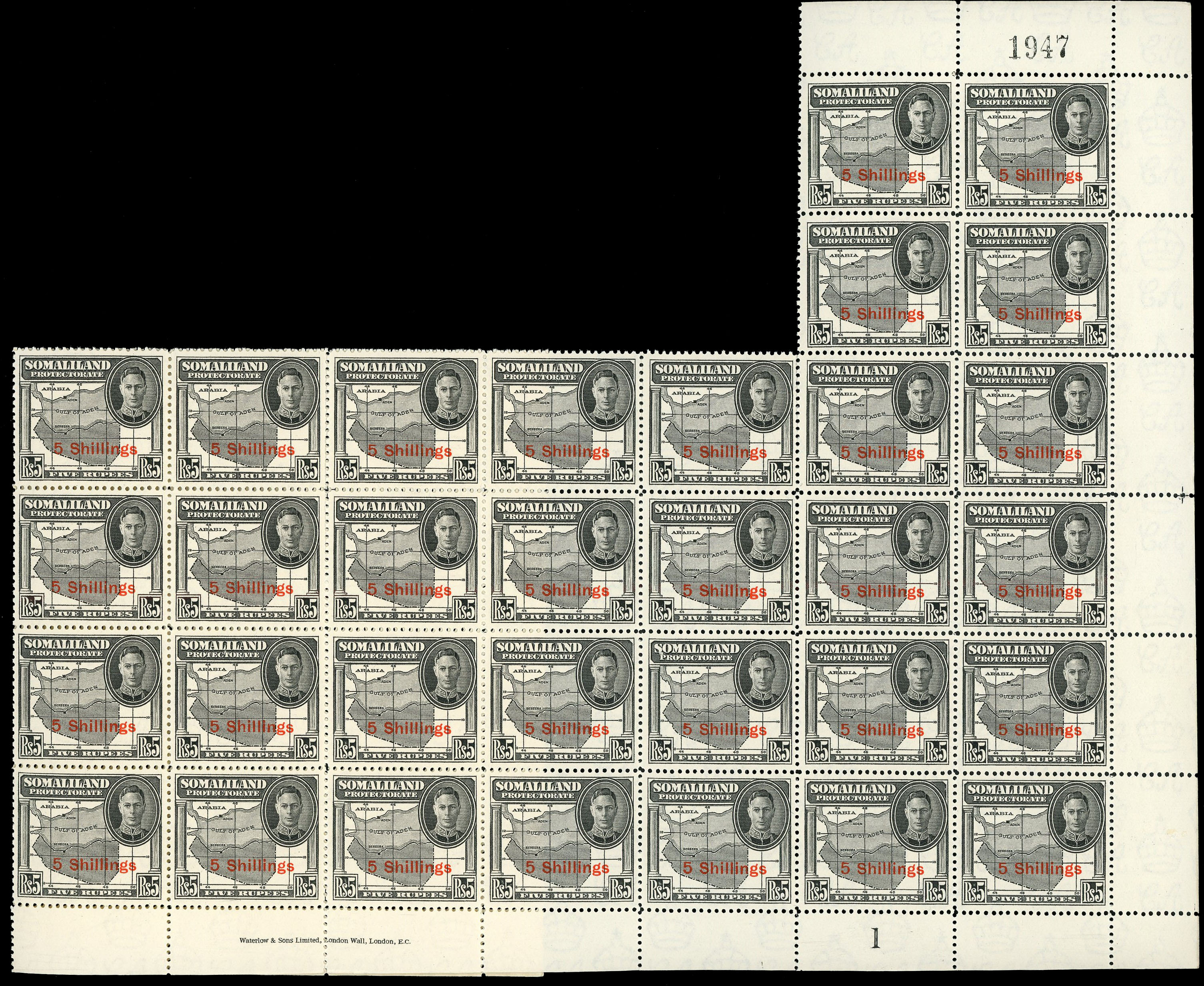 Somaliland SG 133-5 blocks mint