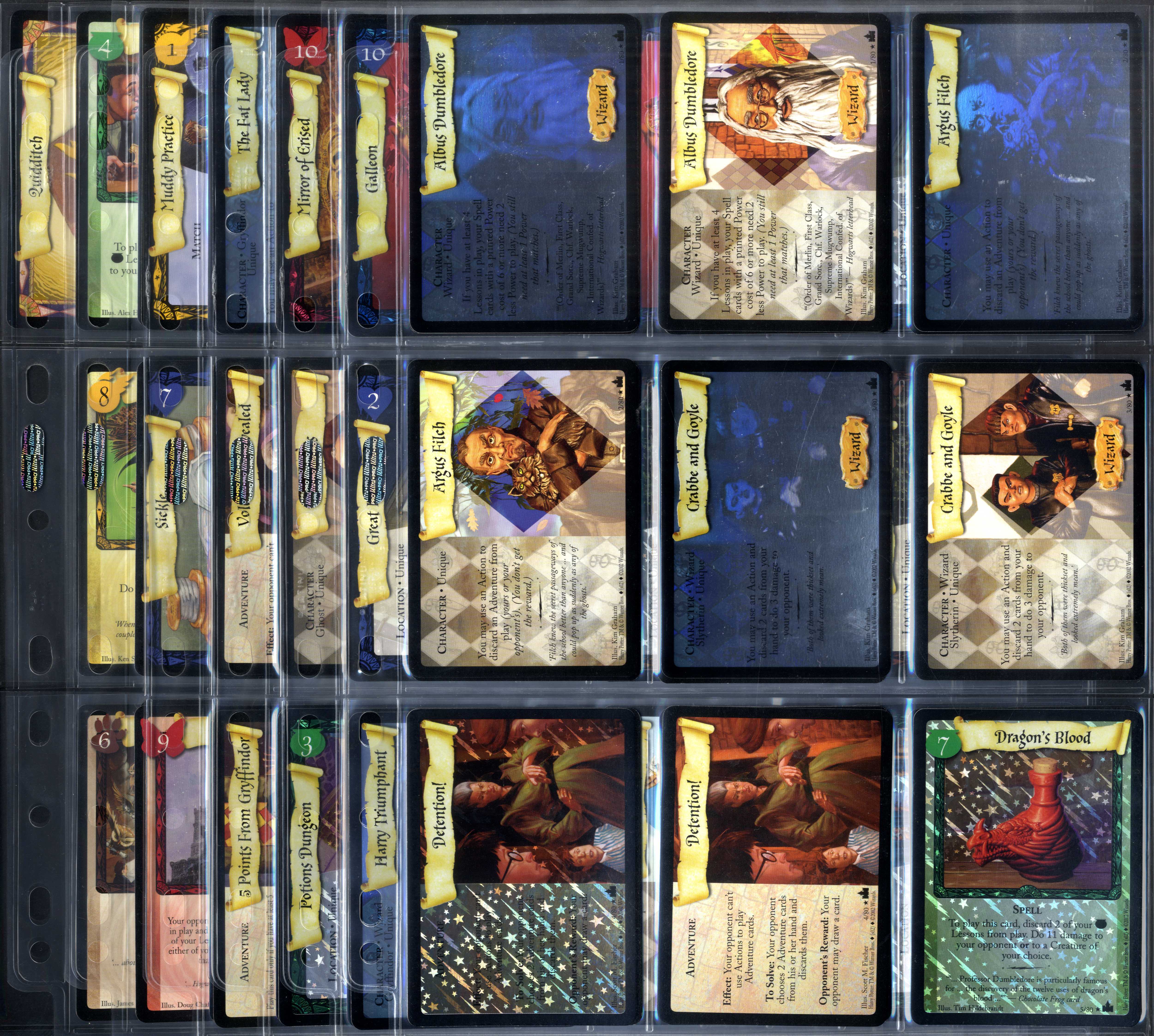 Harry Potter TCG - Complete Adventures at Hogwarts Set 80/80