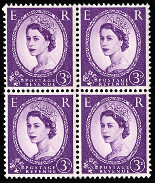 1959 3d Deep violet "Dollis Hill Phosphor Trial"....