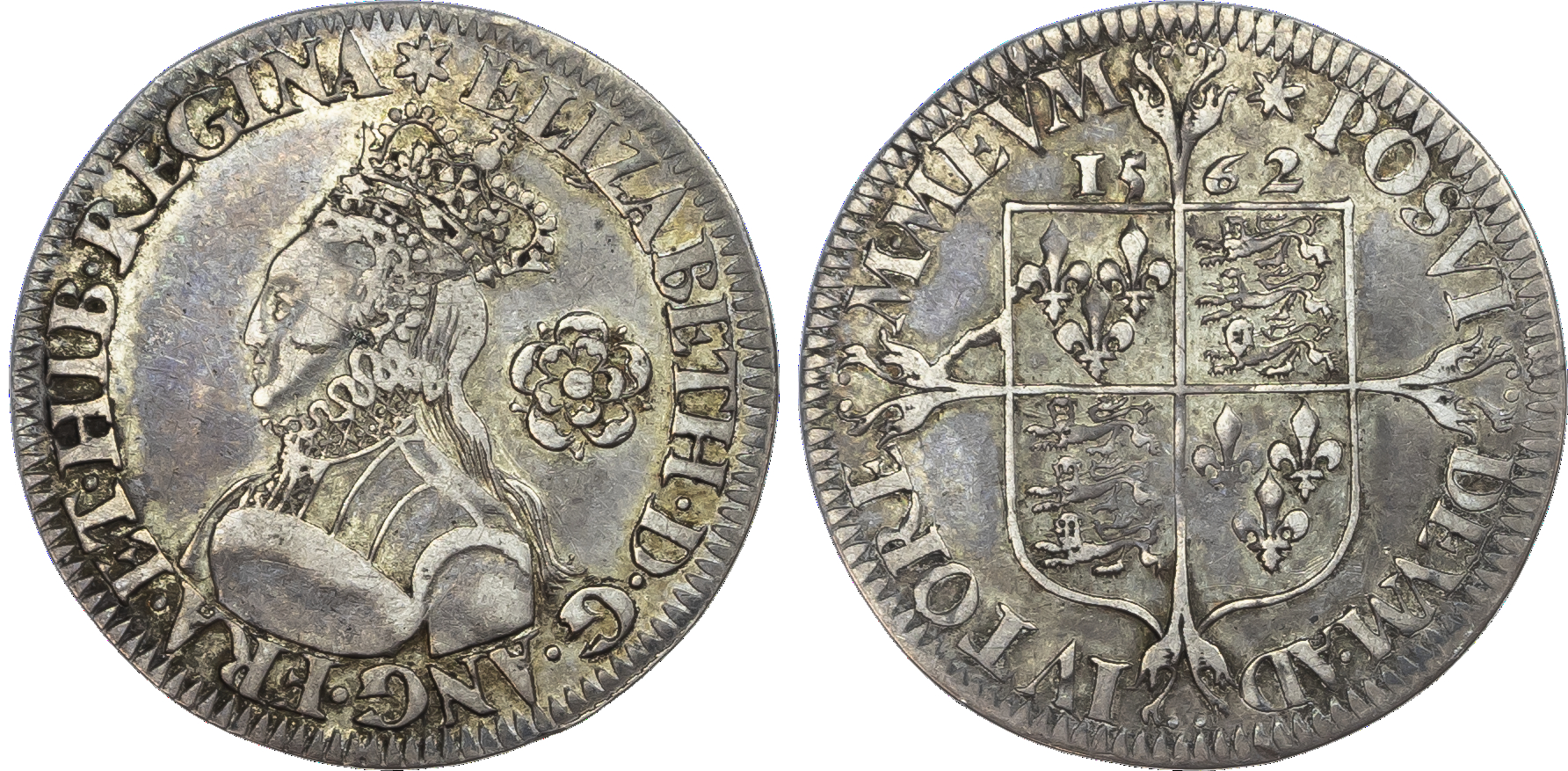 Elizabeth I (1558‑1603), Milled coinage, AR sixpence 1562, mm. star.