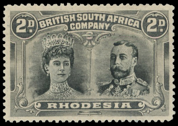 † 2d black and brownish grey-black SG 130 variant, position 2 gash in eat mint