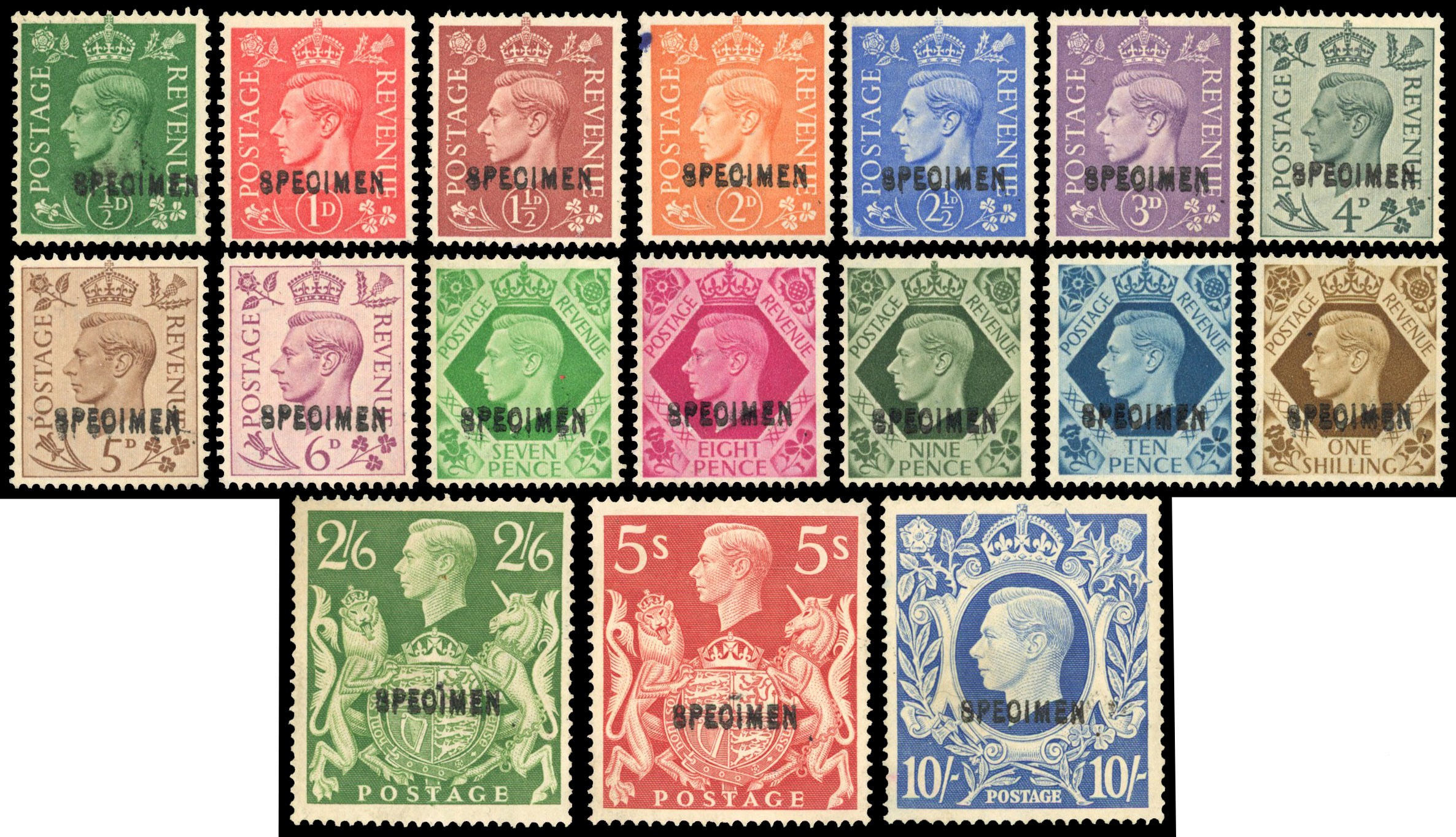 C.1942-3 SPECIMEN set range