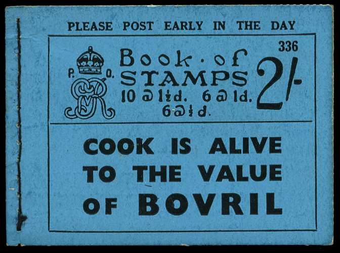 1936 (May) 2/- booklet (#336). Perfs very...
