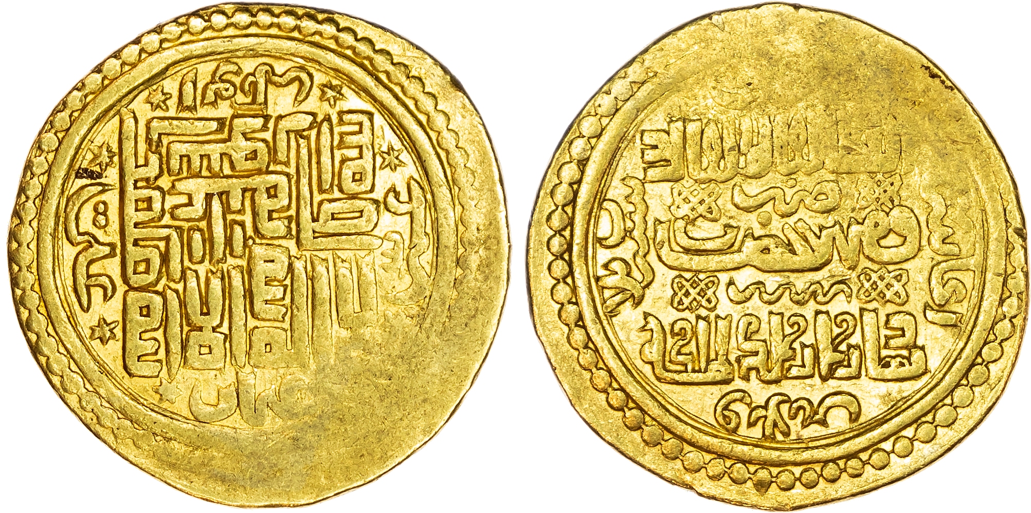 Ilkhanid, Abu Sa’id Bahadur (AH 716‑736 / 1316‑1335 AD), gold Dinar, Tabriz