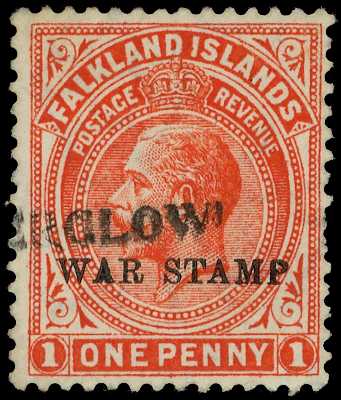 1919 War Stamp 1d comb perf used with...