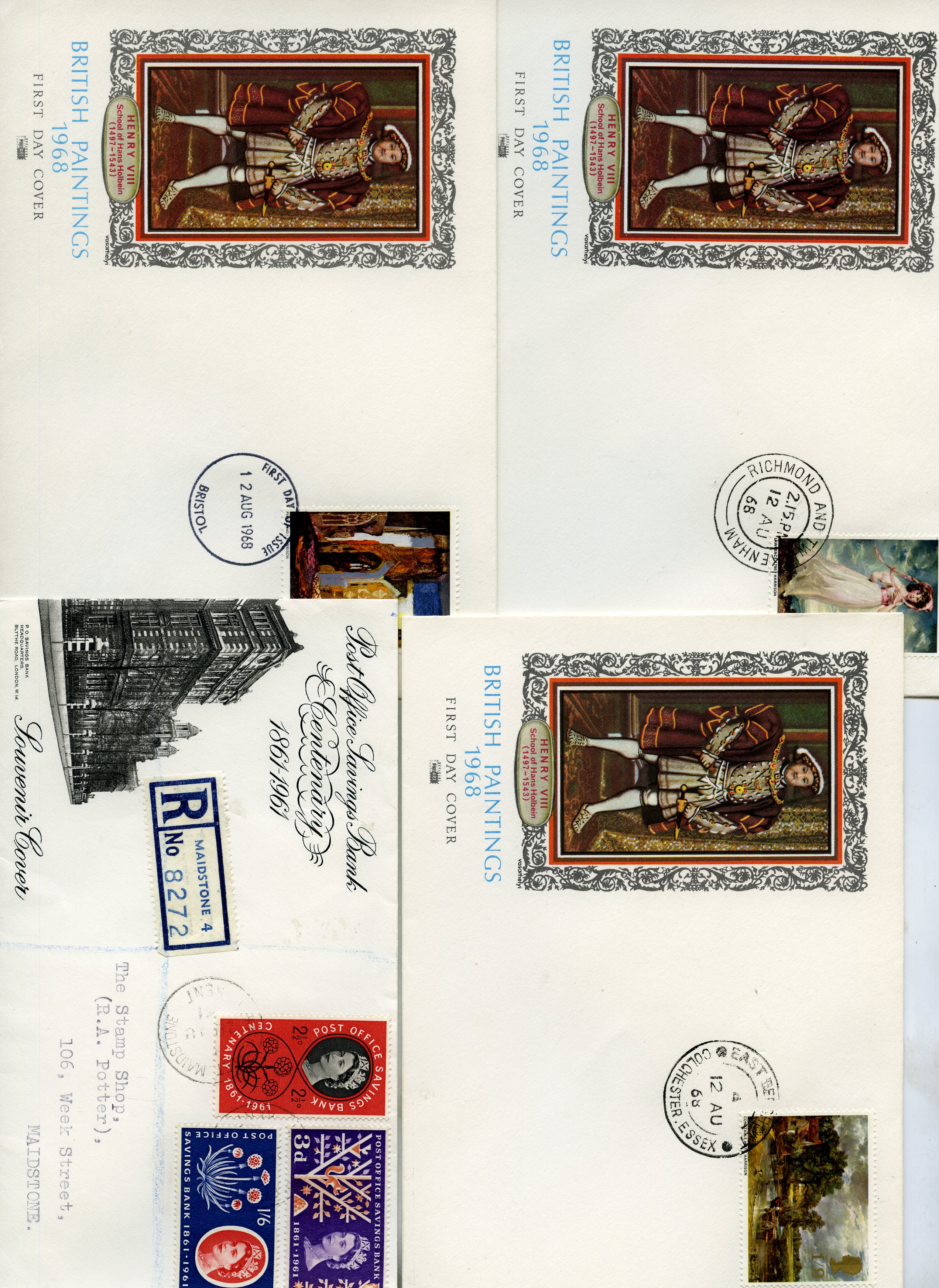 FIRST DAY COVERS: 1961-70 selection of...
