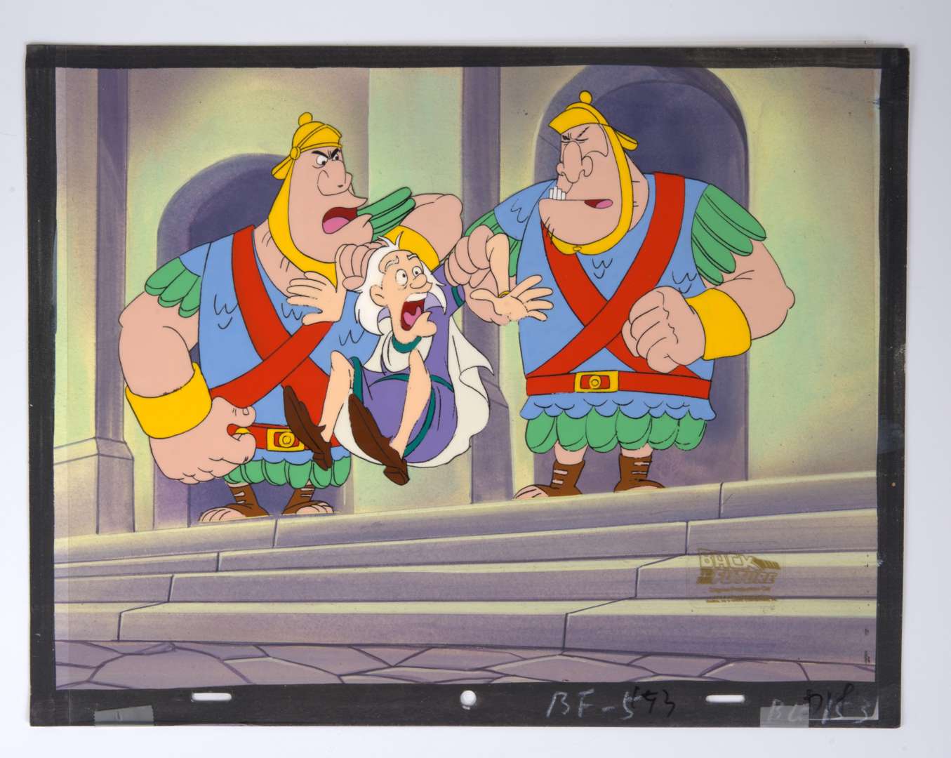 Back To The Future The Animated Series Original Production Cel And Master Background (Universal Cartoon, 1991-1992) Total 2