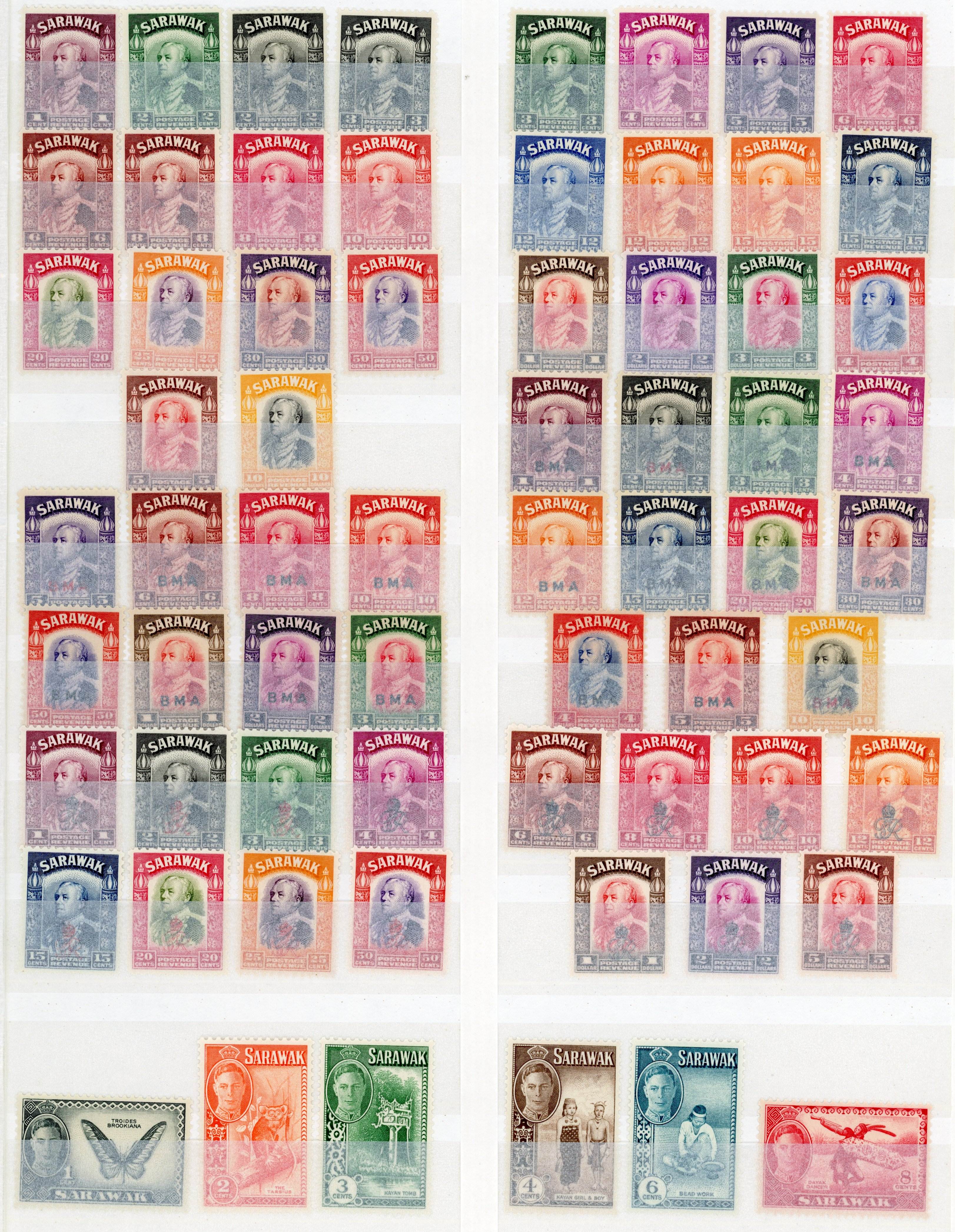 Sarawak 1934-59 collection mint