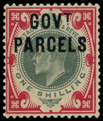 Officials; Govt. Parcels. 1902 1/- dull...