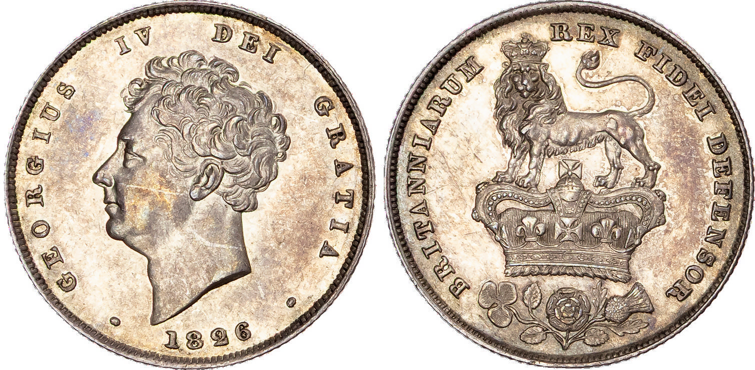 George IV (1820-1830), AR Shilling, 1826.