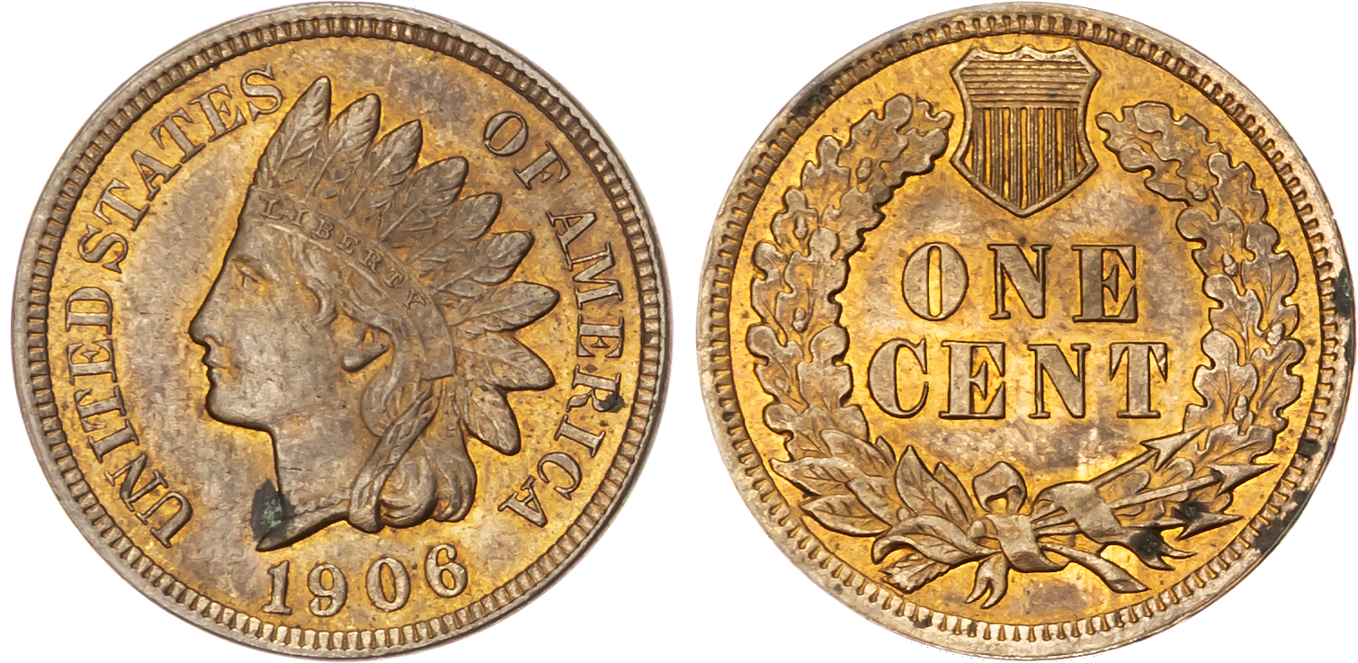 USA, Indian Head bronze Cent, 1906