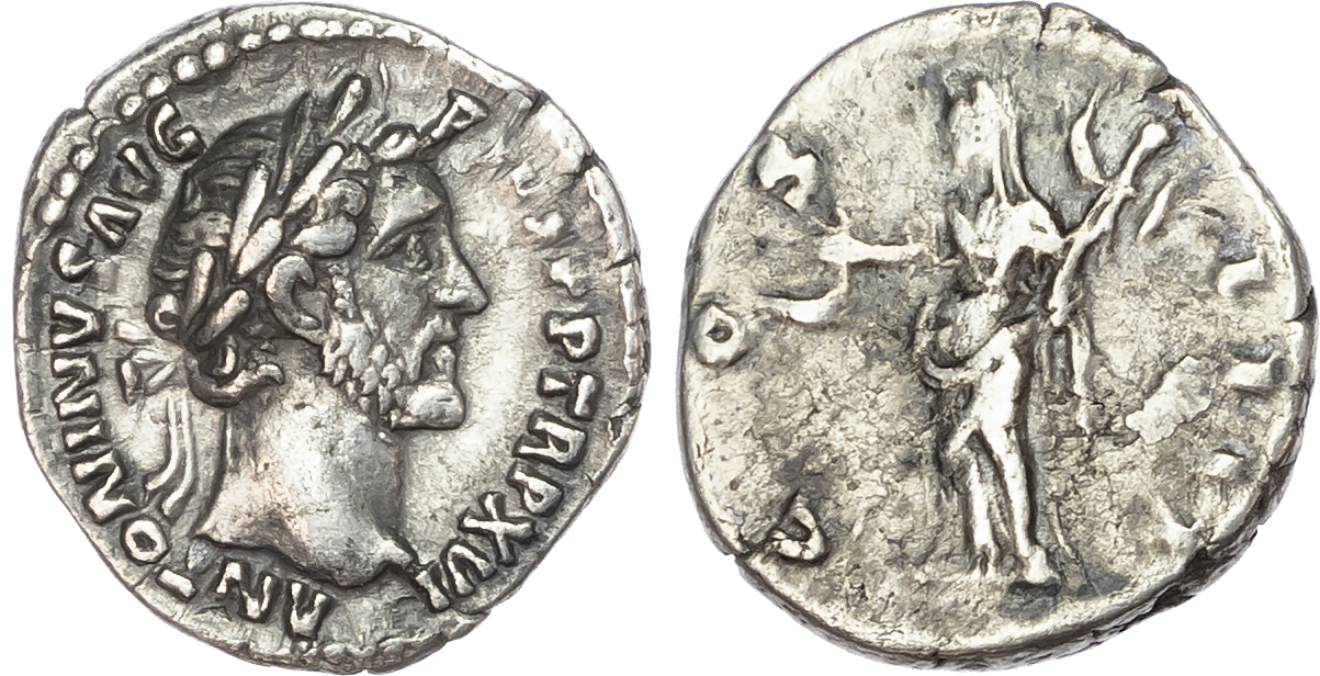 Antoninus Pius (AD 138-161) AR Denarius, Rome, AD 152-153, 3.46g.