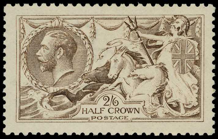 1915 De La Rue 2/6d grey-brown (worn...