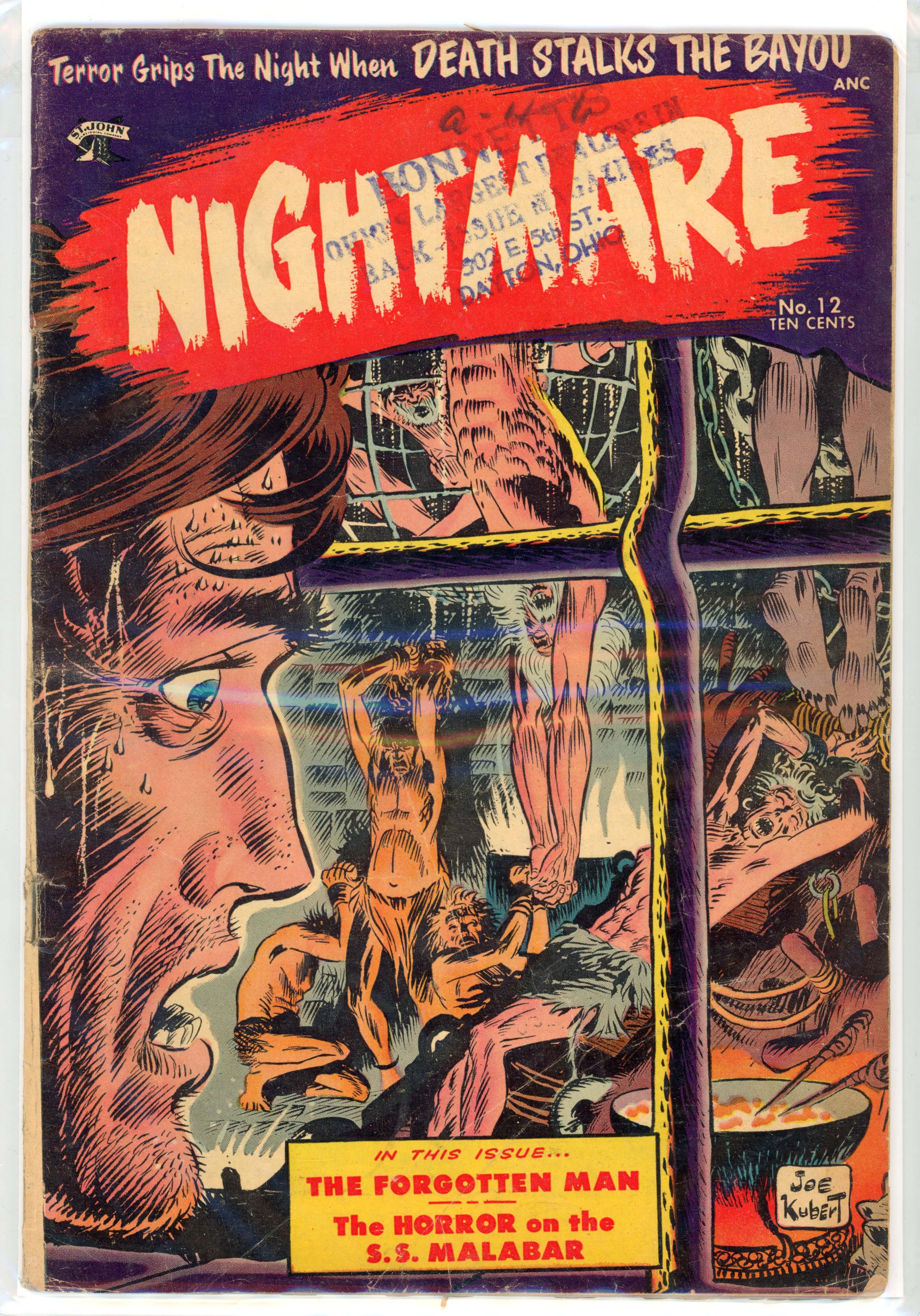 †Nightmare #12 (St John, 1954) Edgar Allan Poe adaptation