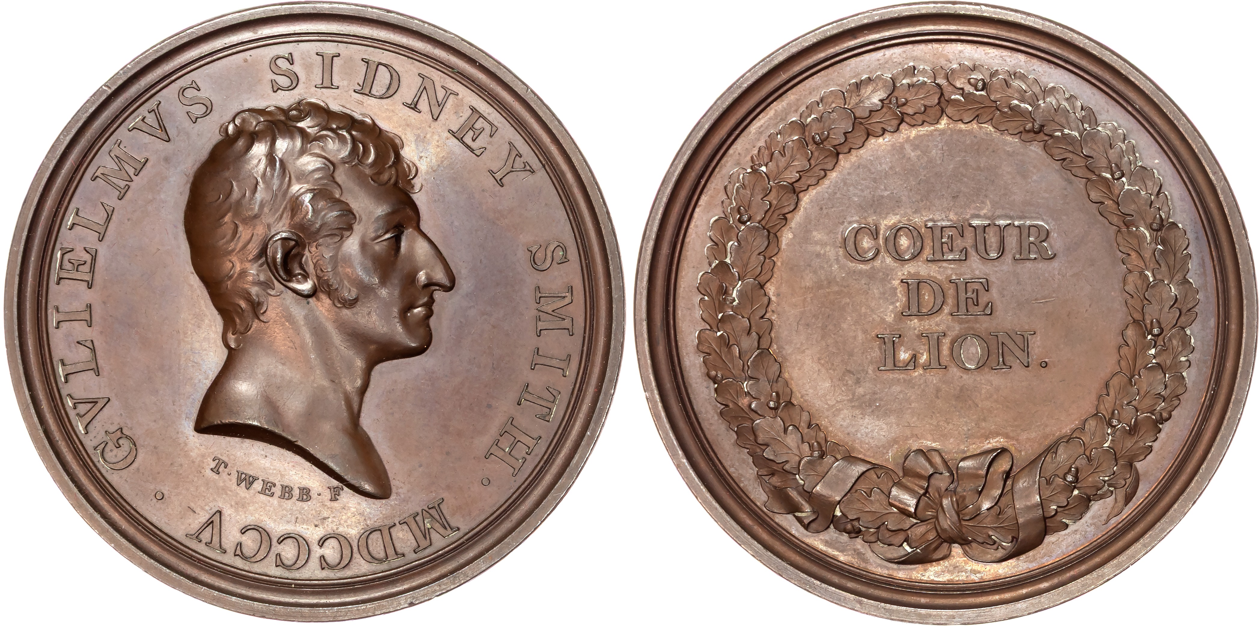 Promotion of Admiral Sir William Sidney Smith to Flag Rank, AE Tribute Medal, 1805, by T Webb.