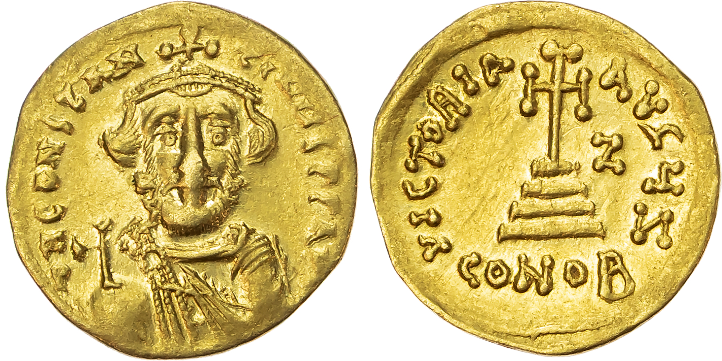 Constans II (AD 641-668) AV Solidus, Constantinople, AD 644-646, 4.19g.