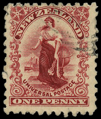 1906 1d bright rose-carmine from new Royle...