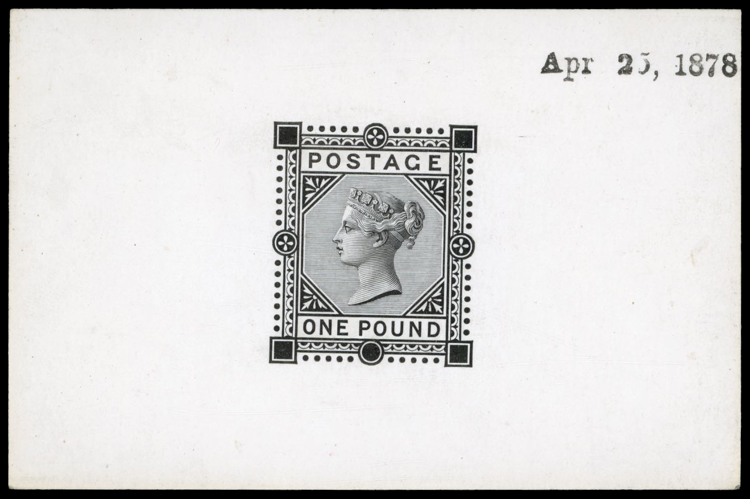 GB 1878 SG 129 £1 Die Proof