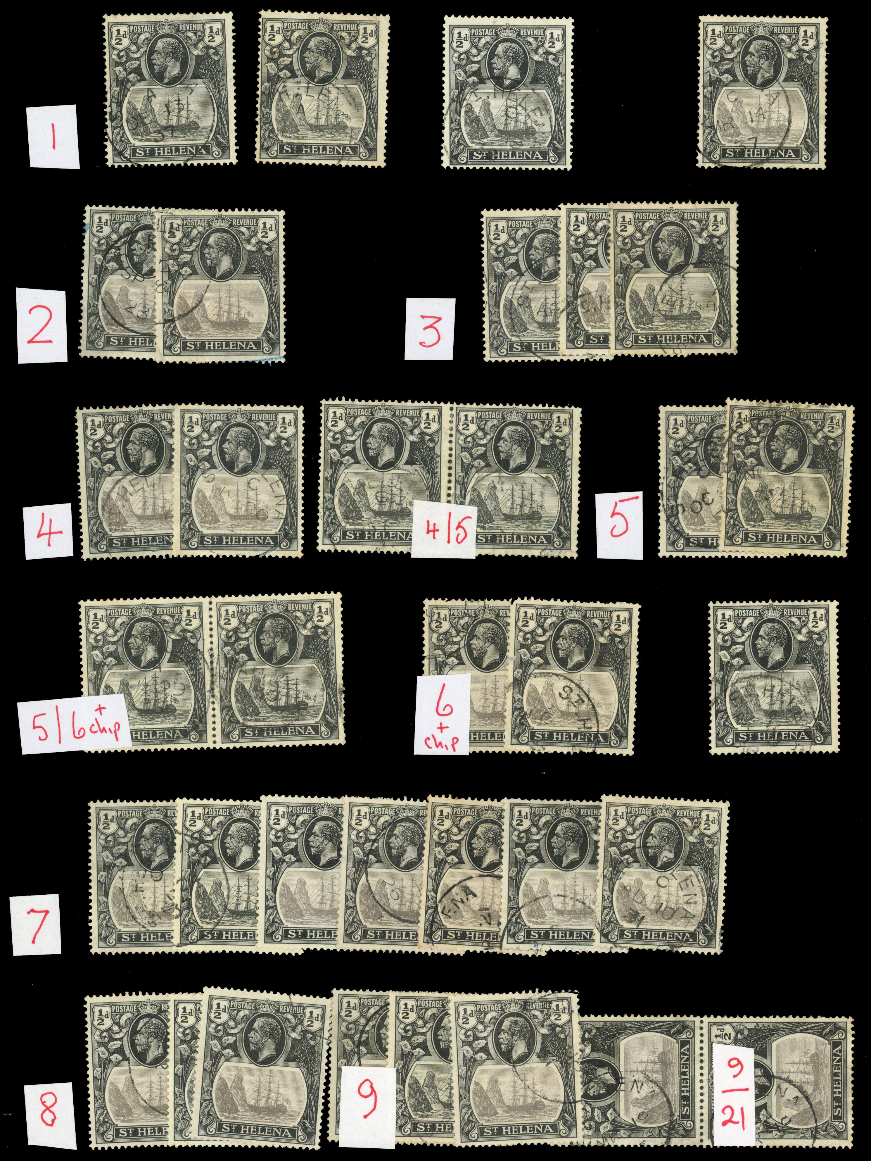 St Helena SG 97, h study used