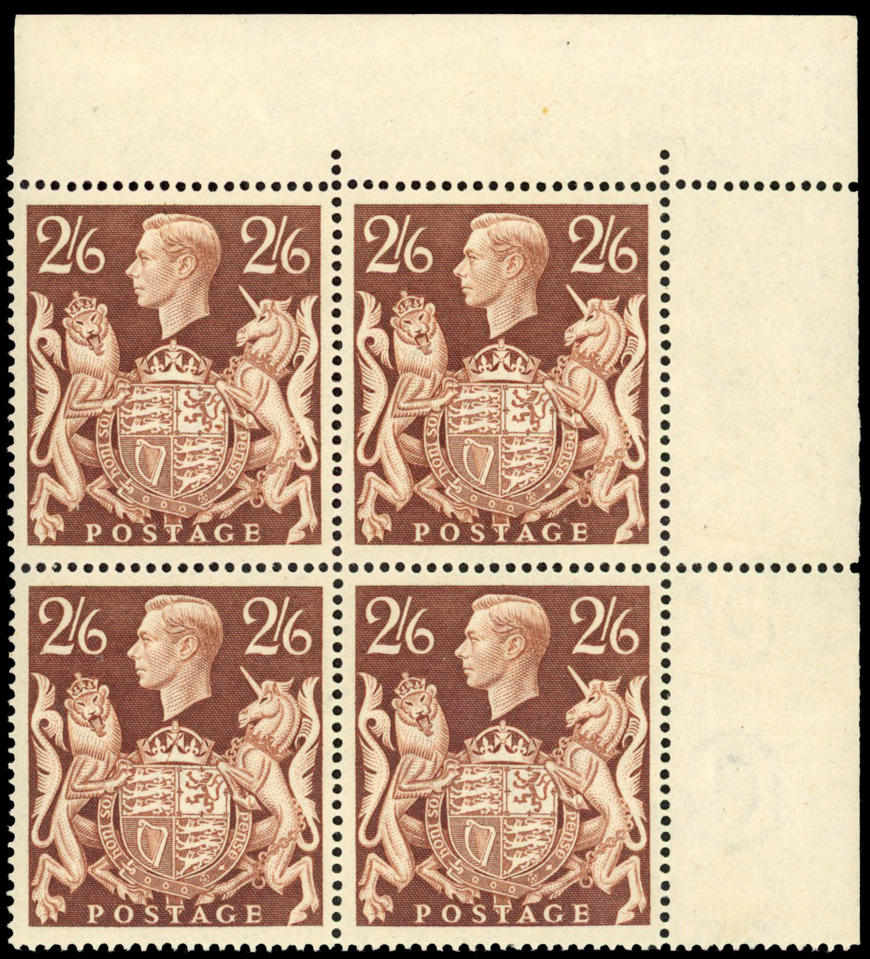 GB SG 476, aa, ab block mint