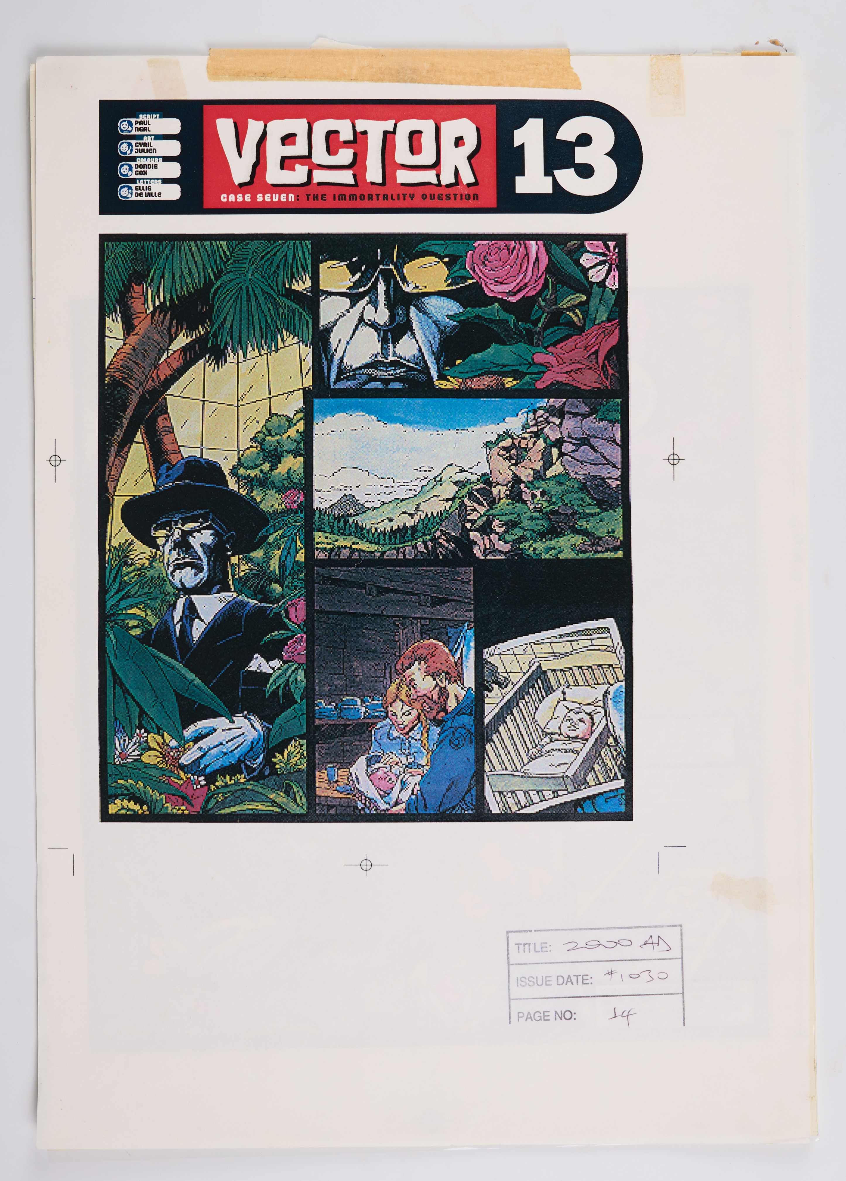 Cyril Julien 2000 AD Prog #1030 Case Seven: The Immortality Question Vector 13 (Fleetway, 1997) Total 6