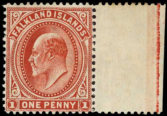 1908 1d dull coppery red (thick paper)...
