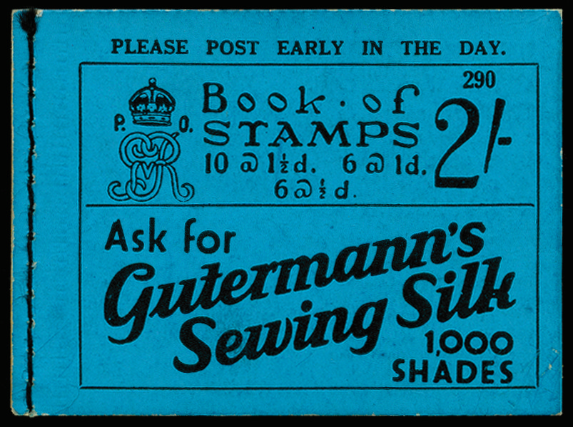 SGBB15 1935 2s Booklet Ed. No.290