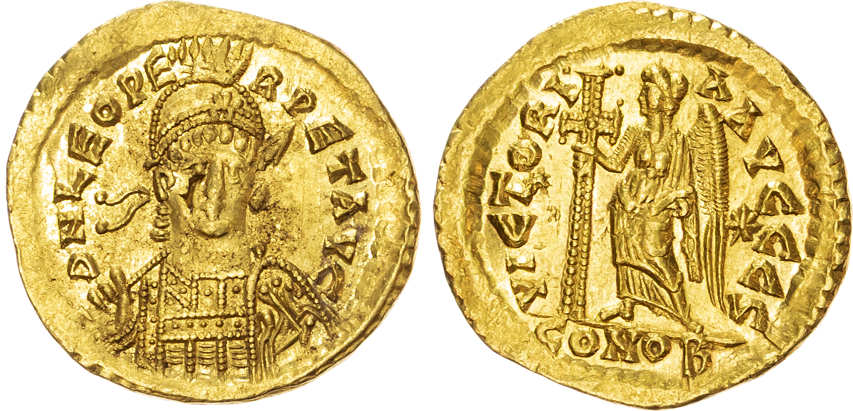 Leo I (AD 457-473) AV Solidus, Constantinople, AD 462-466, 4.47g.   