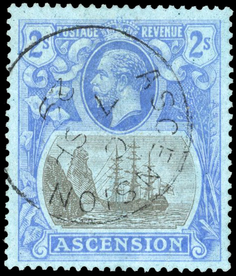 Ascension SG 19c 1924-33 2s cleft rock used