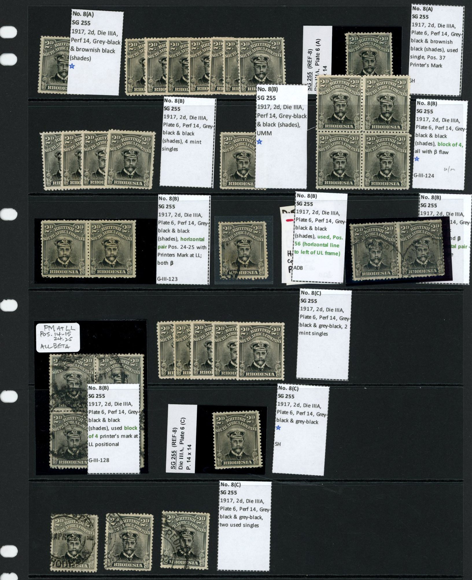 1917-20 2d Head Die IIIA. A splendid...