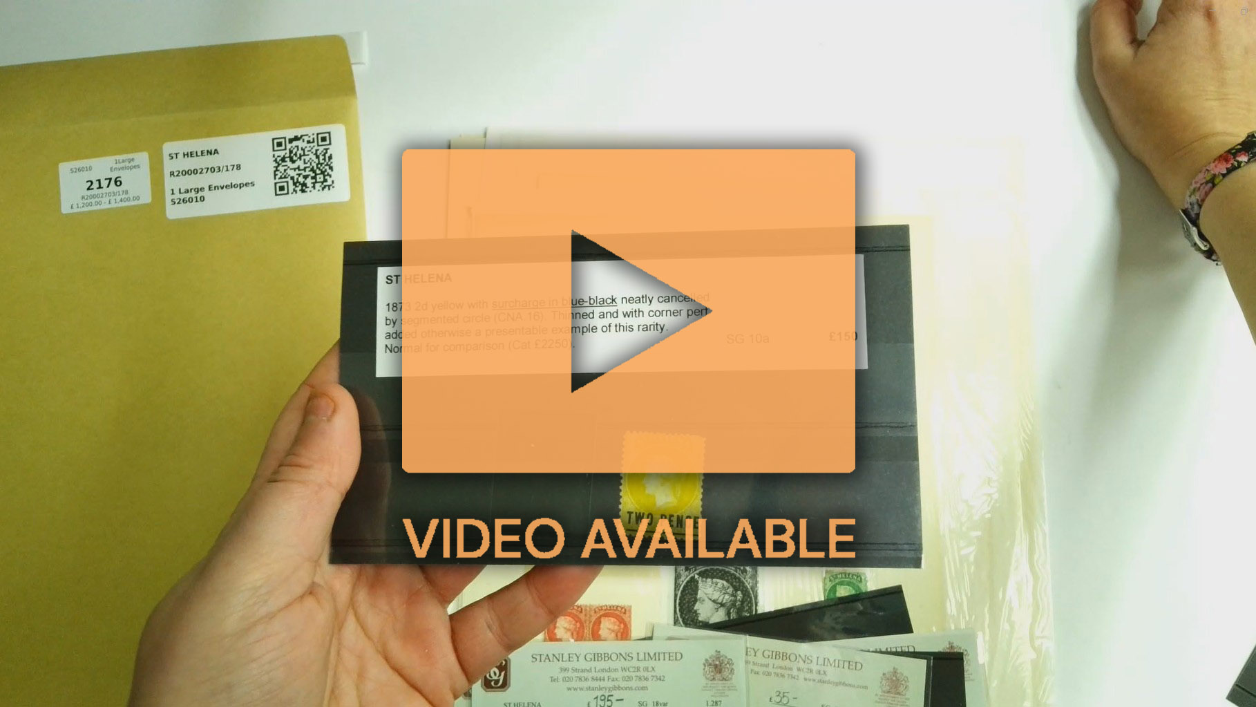 St Helena QV balance collection on Philatelic leaves