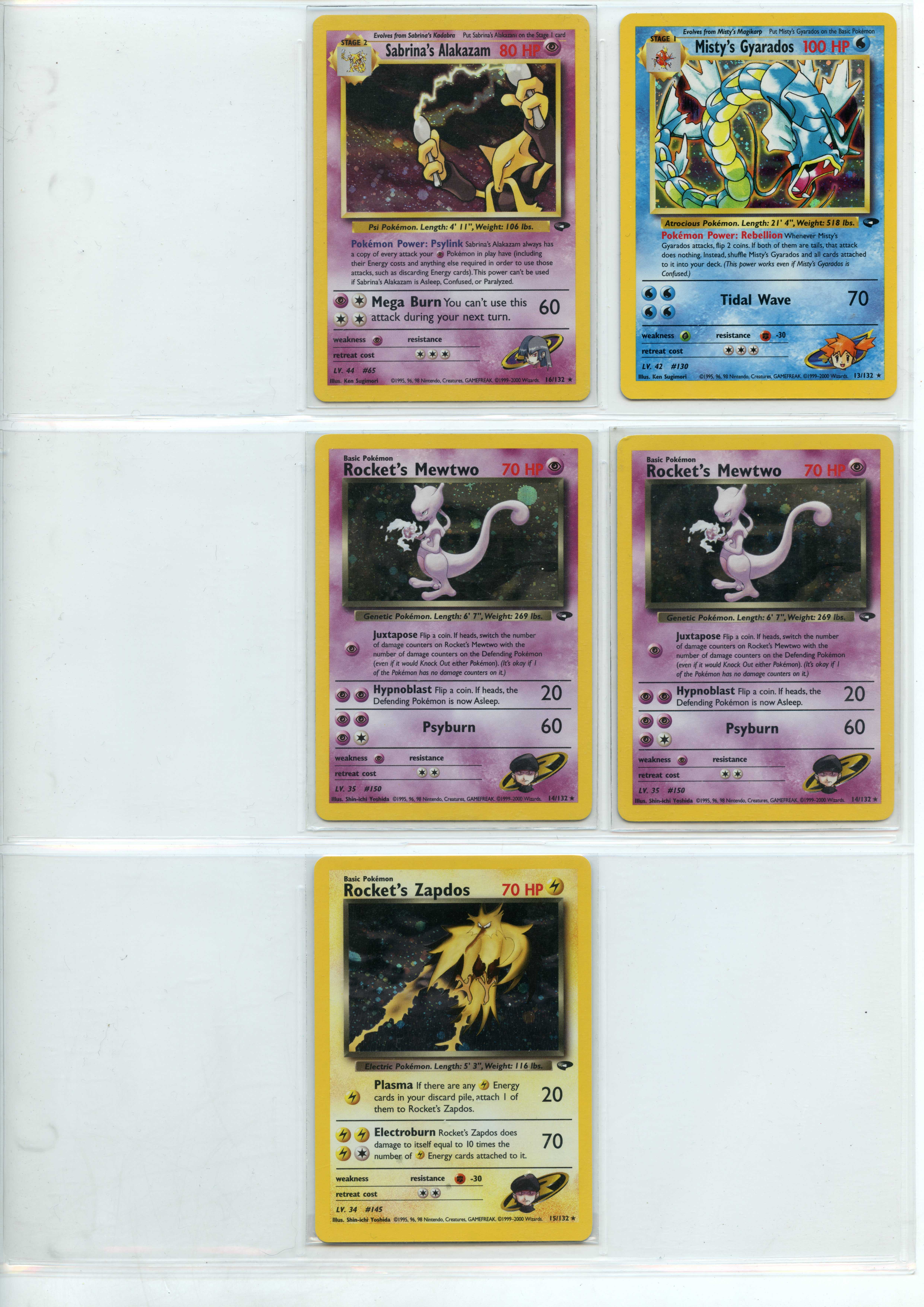 Pokémon TCG - Gym Challenge Holo Collection