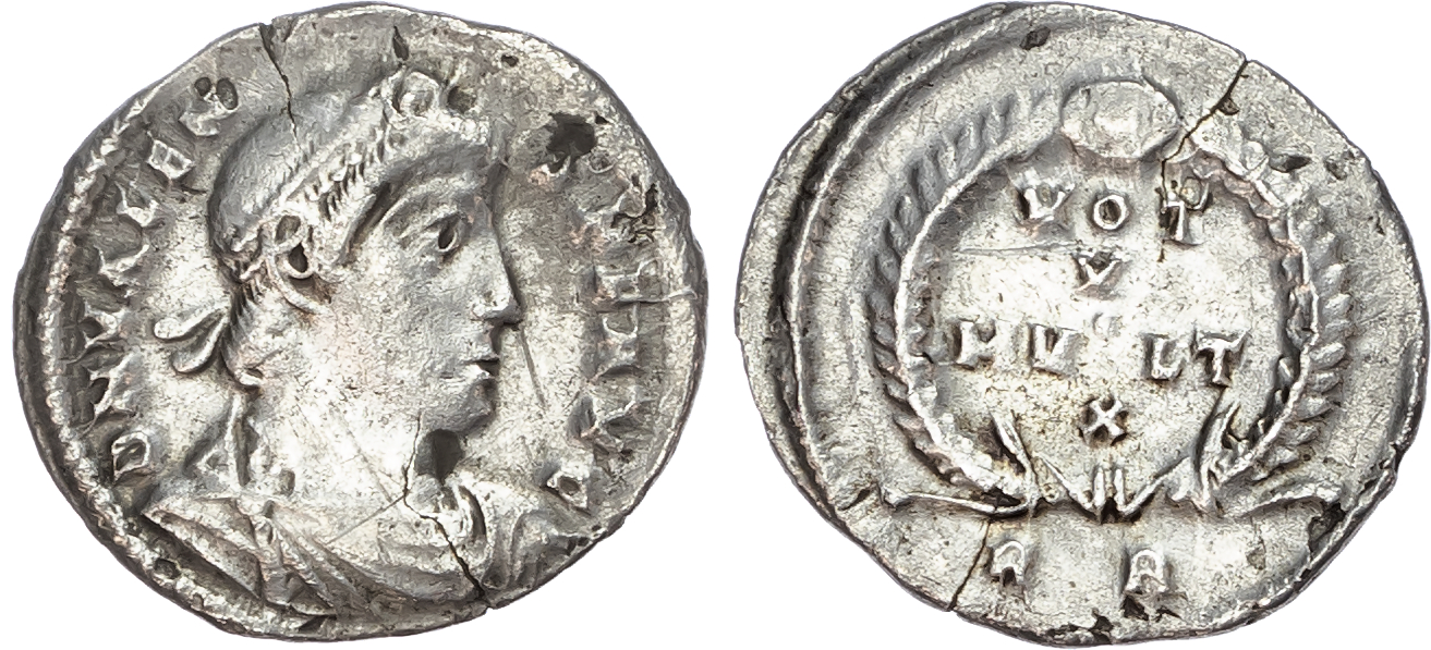 Valens (AD 364-378) AR Siliqua, Rome, AD 364-367, 2.00g.