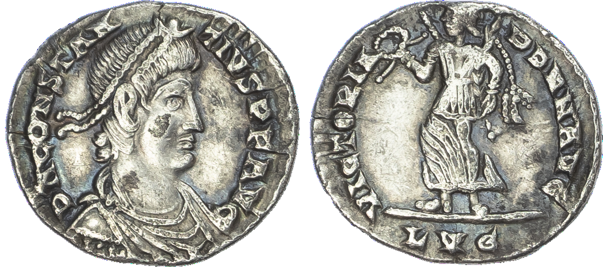 Constantius II (AD 337‑361) AR Siliqua, mint of Lugdunum, c. AD 360‑363, 1.58g.
