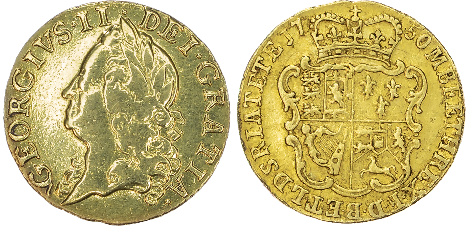 George II (1727-1760), Half-Guinea, 1750.