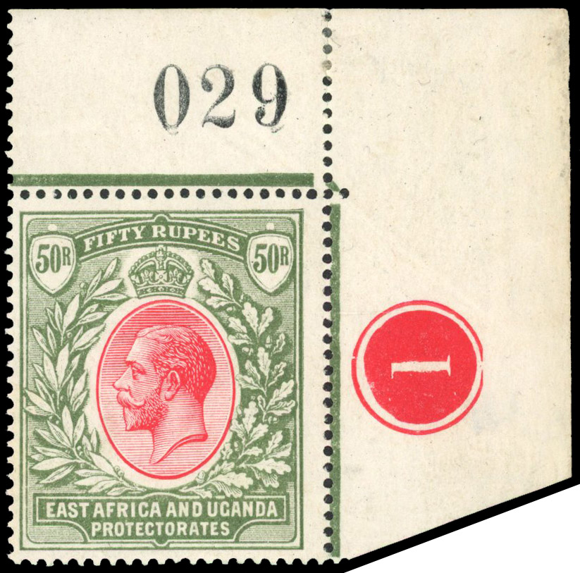 KUT 1912-21 50r carmine and green