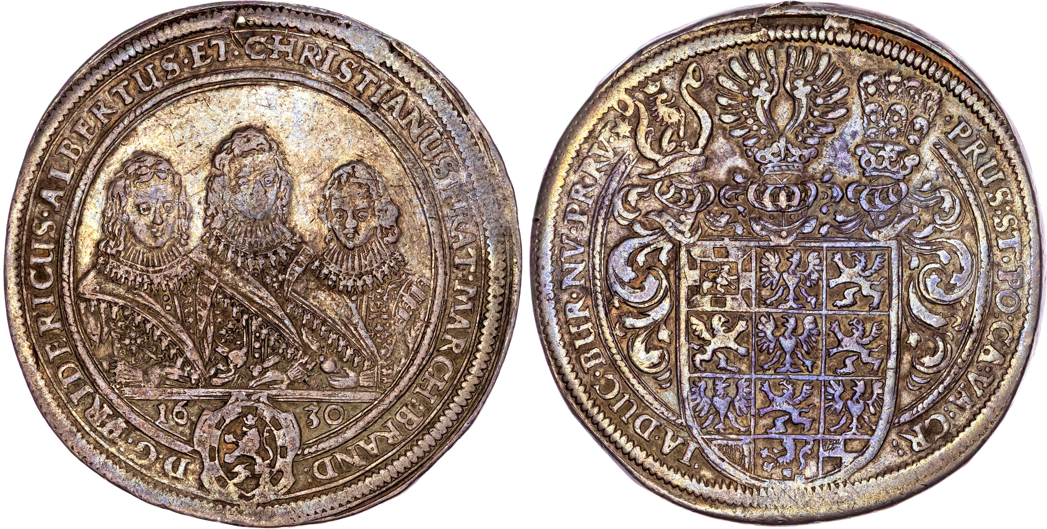 Germany, Brandenburg-Ansbach, Friedrich II, Albrecht & Christian (1625-1634), silver Taler