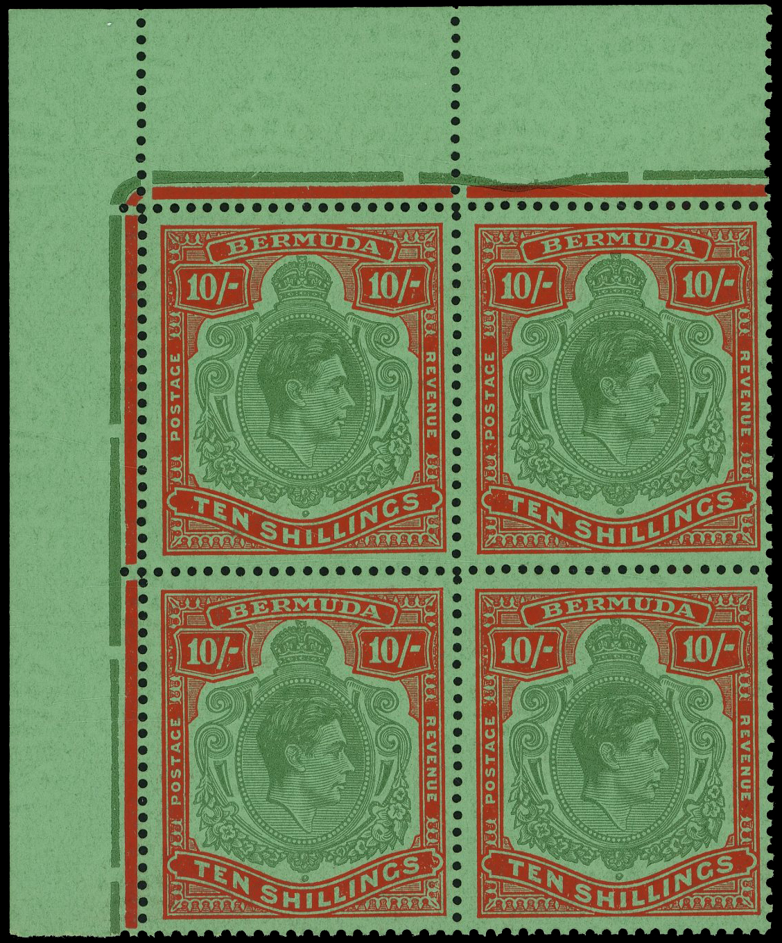 Bermuda SG 119e block mint