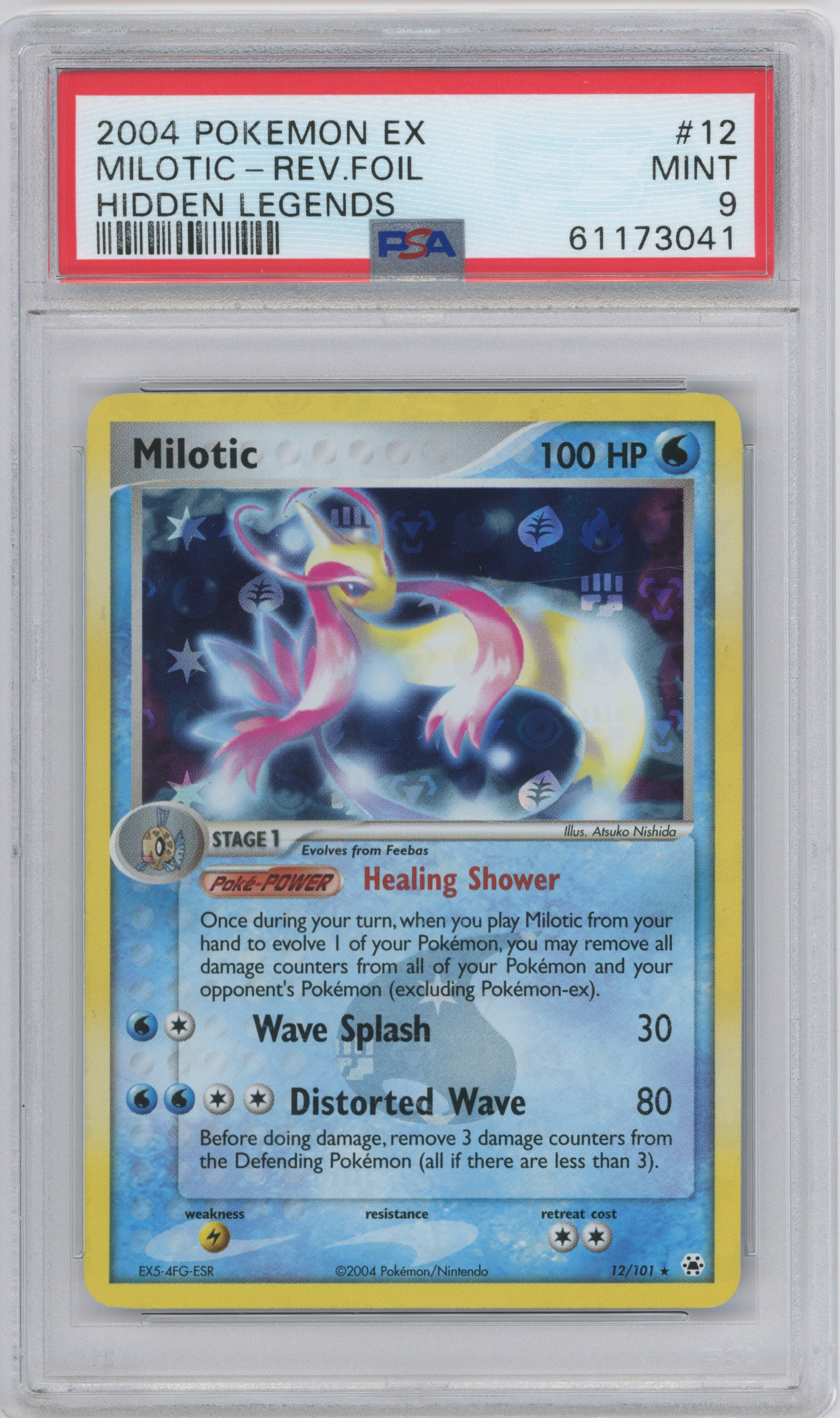 Pokémon TCG - PSA 9 Milotic Rev-Holo - Hidden Legends #12