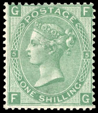 GB SG 117 1867 1s Plate 5 mint 