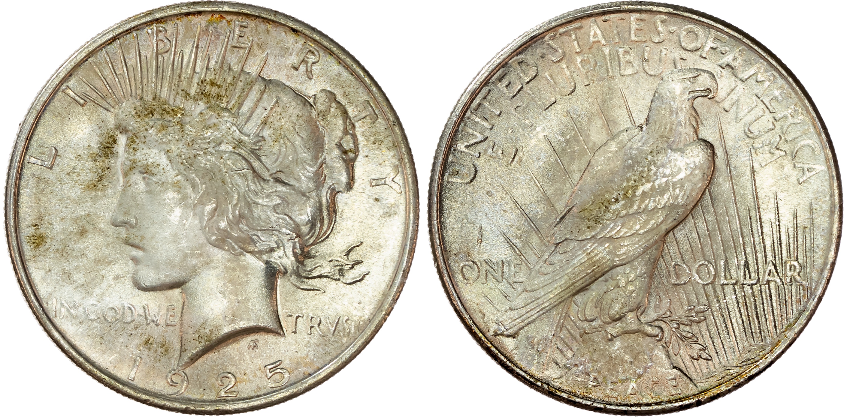 USA, silver Peace Dollar, 1925, New Orleans
