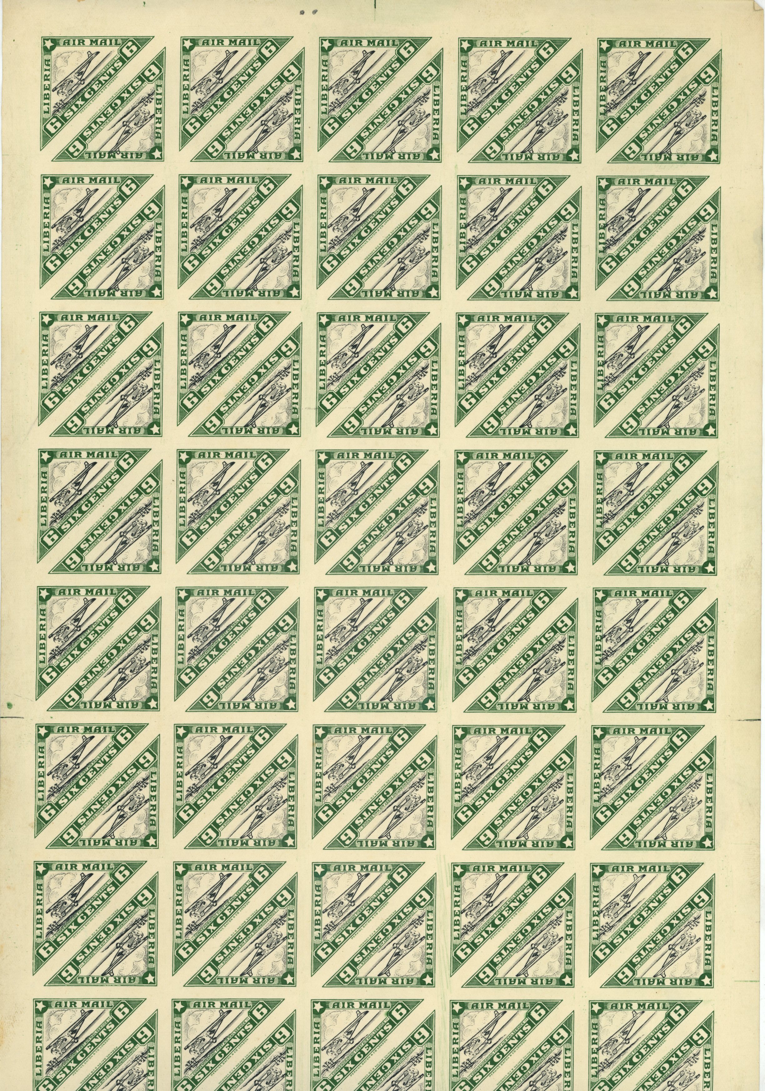 1936 Air Mail set of six to 6ct as...