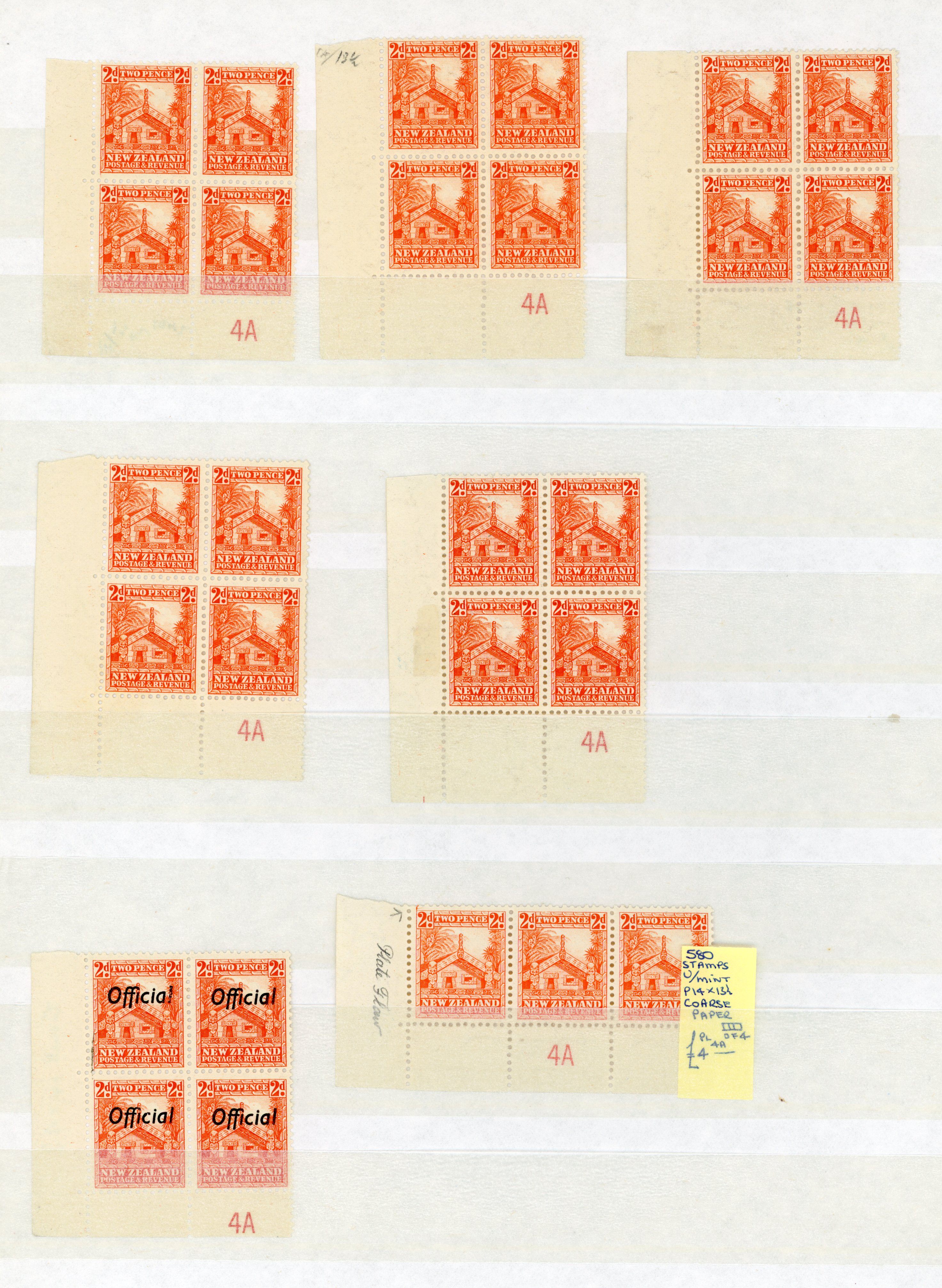 NZ SG 559, 580 collection mint