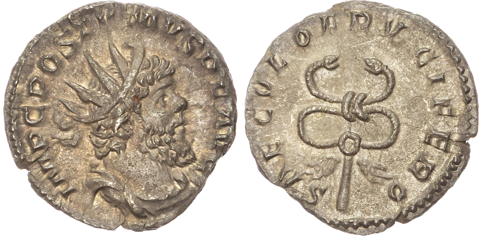 Postumus (AD 260-269) AR Antoniniaus, Trier, AD 266.