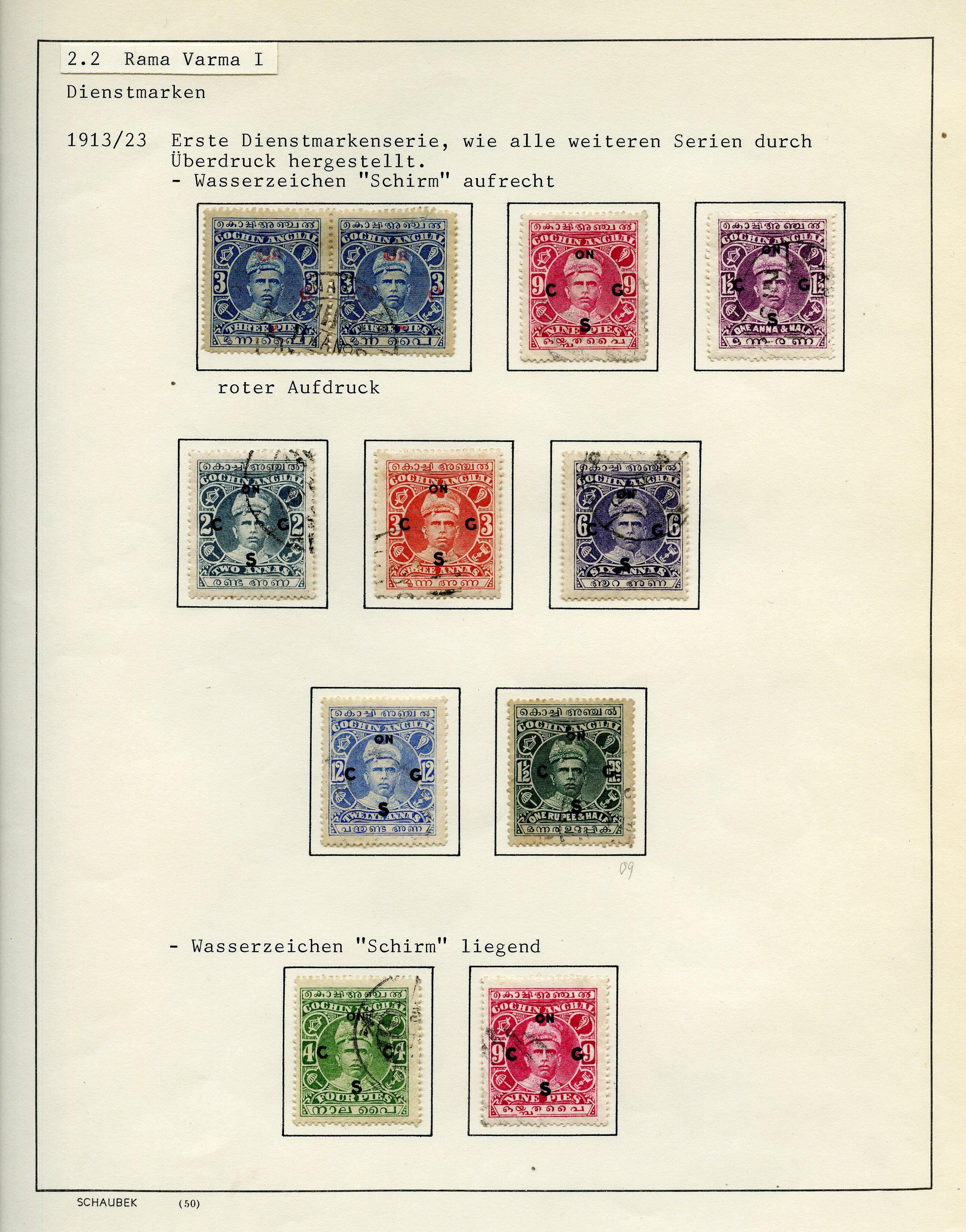 Officials. 1913-49 collection on leaves,...